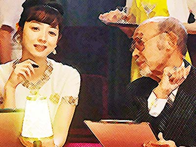 カムカムエヴリバディ12週54話のササプロの笹川社長と娘・奈々の画像